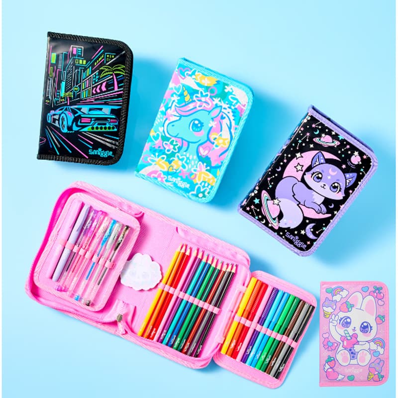 Australia Smiggle New Stationery Set, Large Capacity Gift Box Art Bag for Primary and Secondary School Students