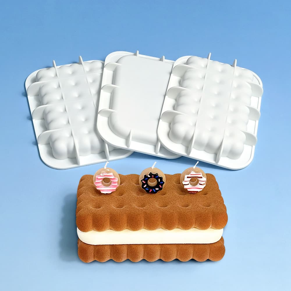 Viral Emoji Mousse Cake Mold 3 Inch 4 Inch Square Sandwich Chocolate Mold Cake Baking Mold