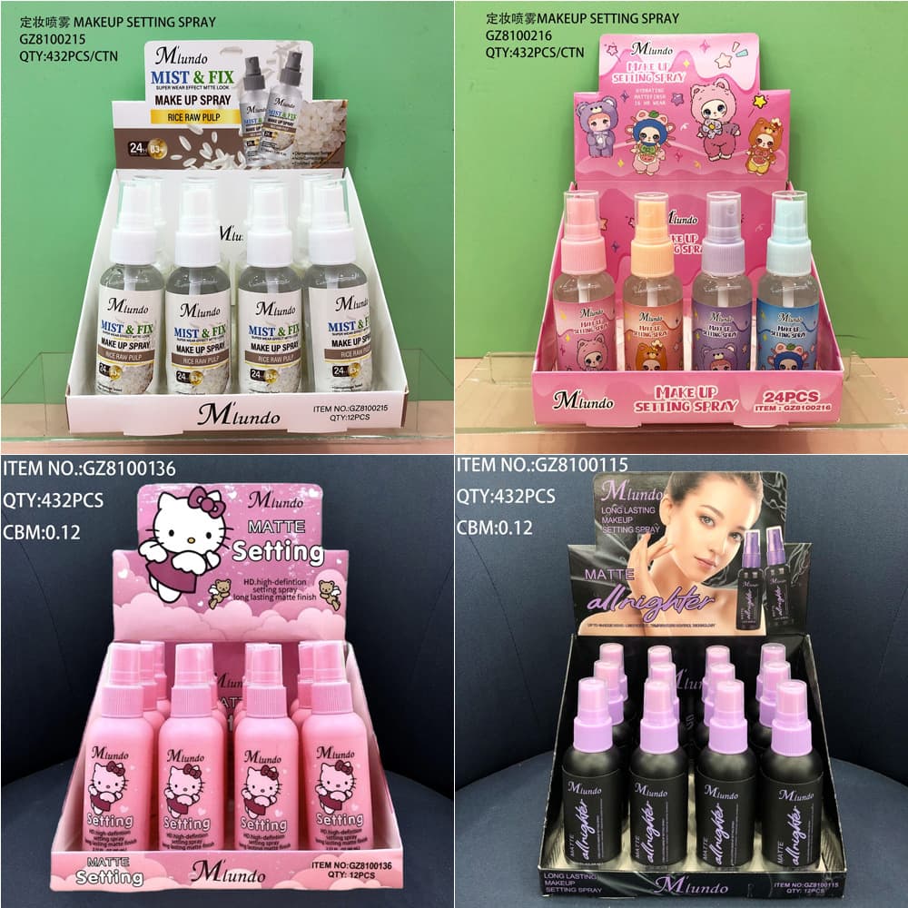 New MIundo Setting Spray Long-Lasting Hydrating Soft Skin Firm Oil-Control Waterproof Makeup Setting Mist Quick Film Formation