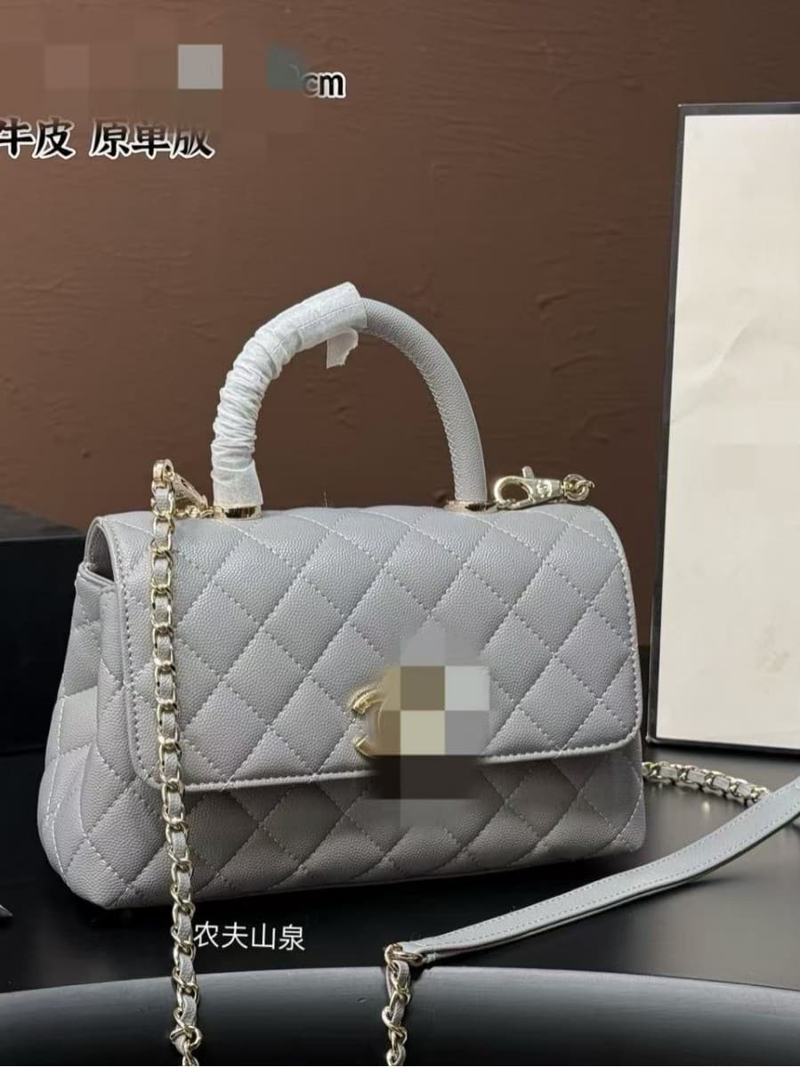 Genuine Leather Quilted Chain Bag Elegant Handbag New Women's Bag Fashion Shoulder Crossbody Bag