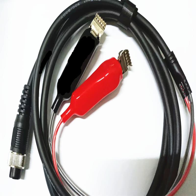 SHIMANUO 2-hole electric reel adapter cable, electric fishing reel power cord, pure copper clip cable.