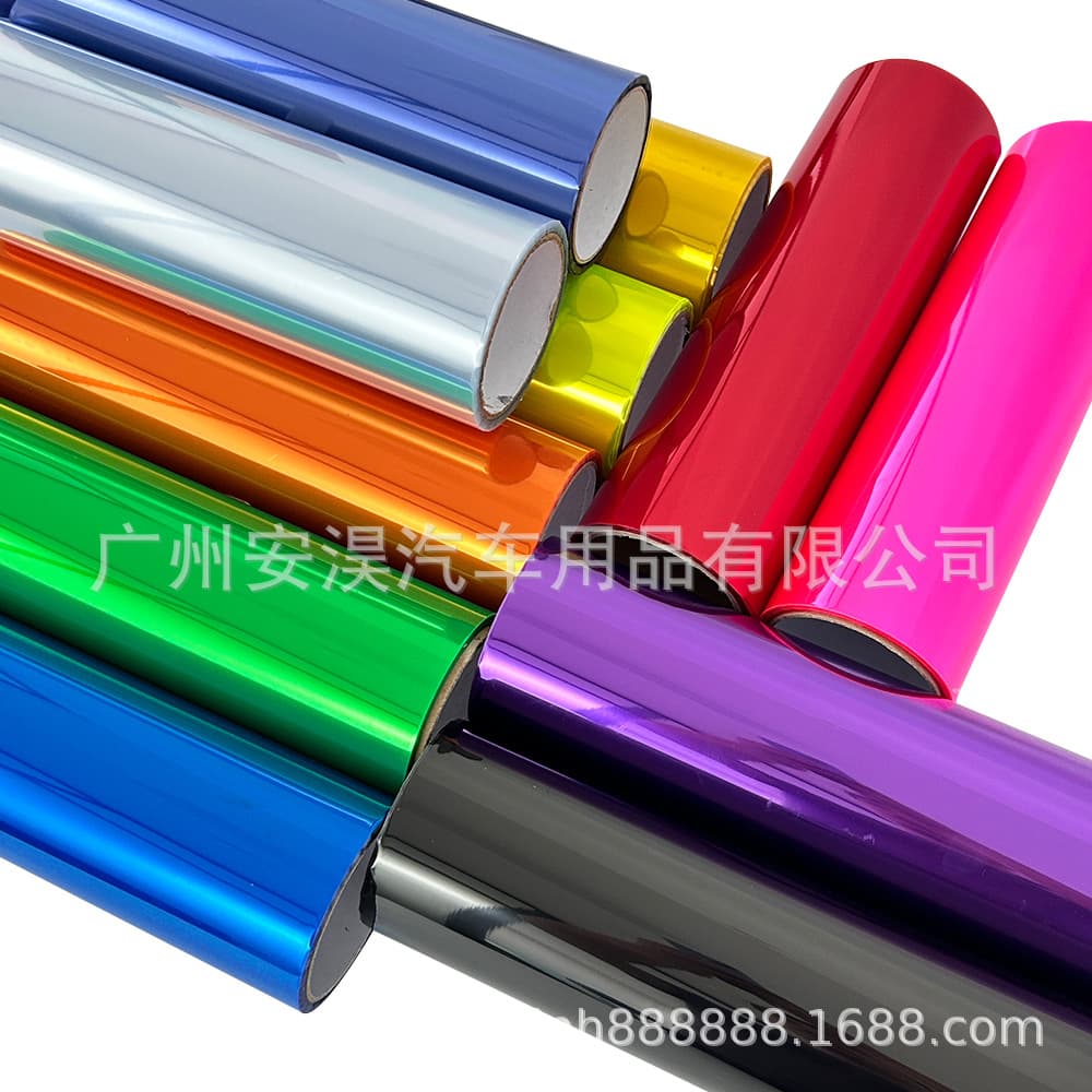 30*120 Car Headlight Color Change Film Glossy Transparent Light Film Matte Smoked Taillight Fog Light Protective Sticker
