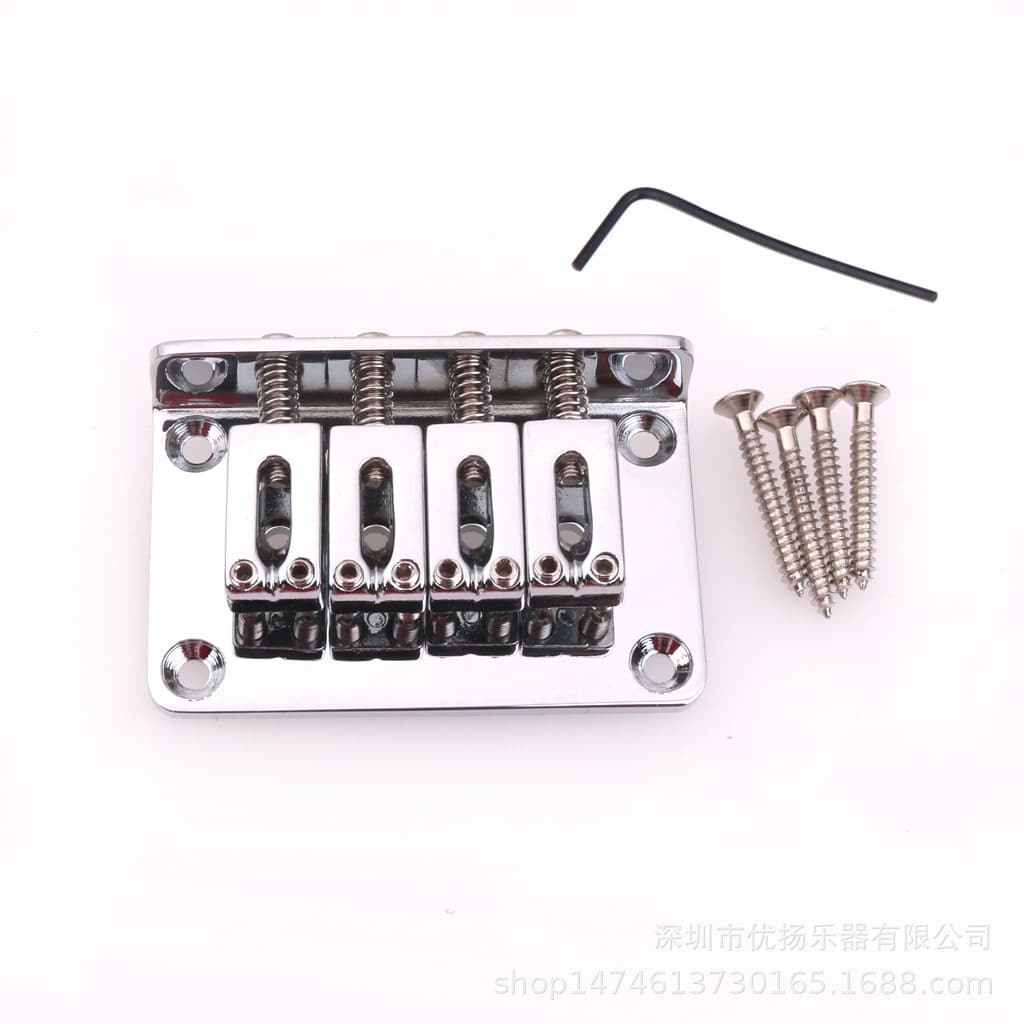 4-String Electric Guitar Bridge Silver Four-String Cigar Box Guitar Electric Guitar Box Bridge Cigar Box