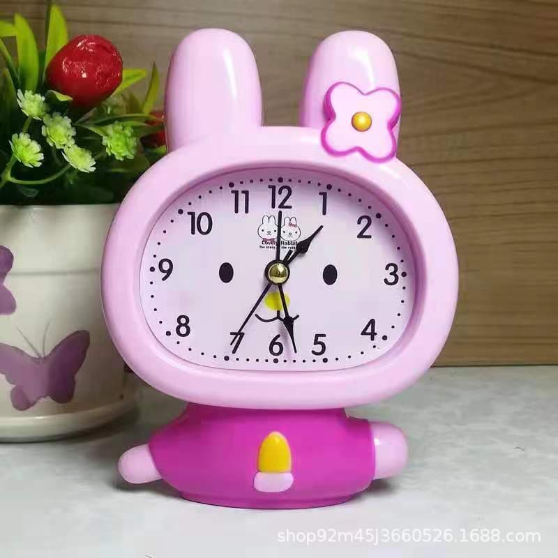 Alarm Clock, Fashionable and Creative Cartoon Clock, Cute Student and Children's Clock, Home Decoration, Simple Study Desk Clock, Cute and Fun
