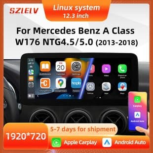 Car Navigation Radio Player for Mercedes-Benz A-Class W176 Qualcomm Android 12.3-inch MP5