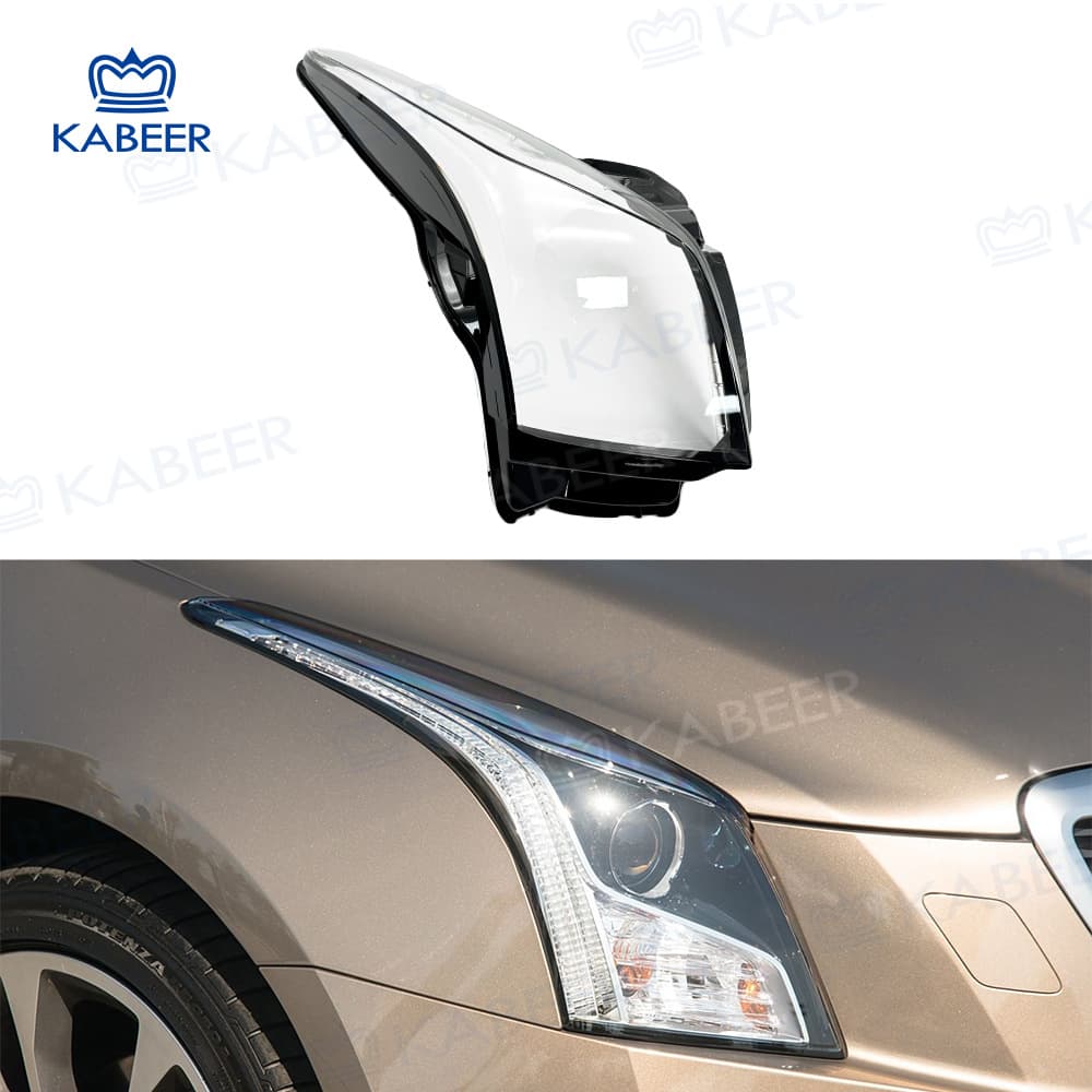 Compatible with 13-17 Cadillac ATS Headlight Lens Cadillac ATS Front Headlight Clear Lens Cover