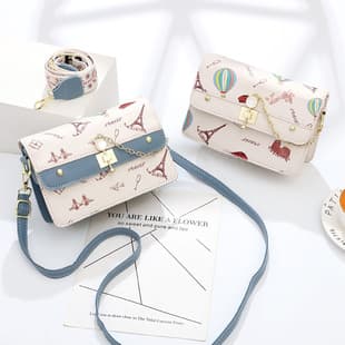 Women's Handbag 2026 New Style Fashion Versatile Graffiti Square Bag Factory Direct Large Capacity Shoulder Crossbody Bag