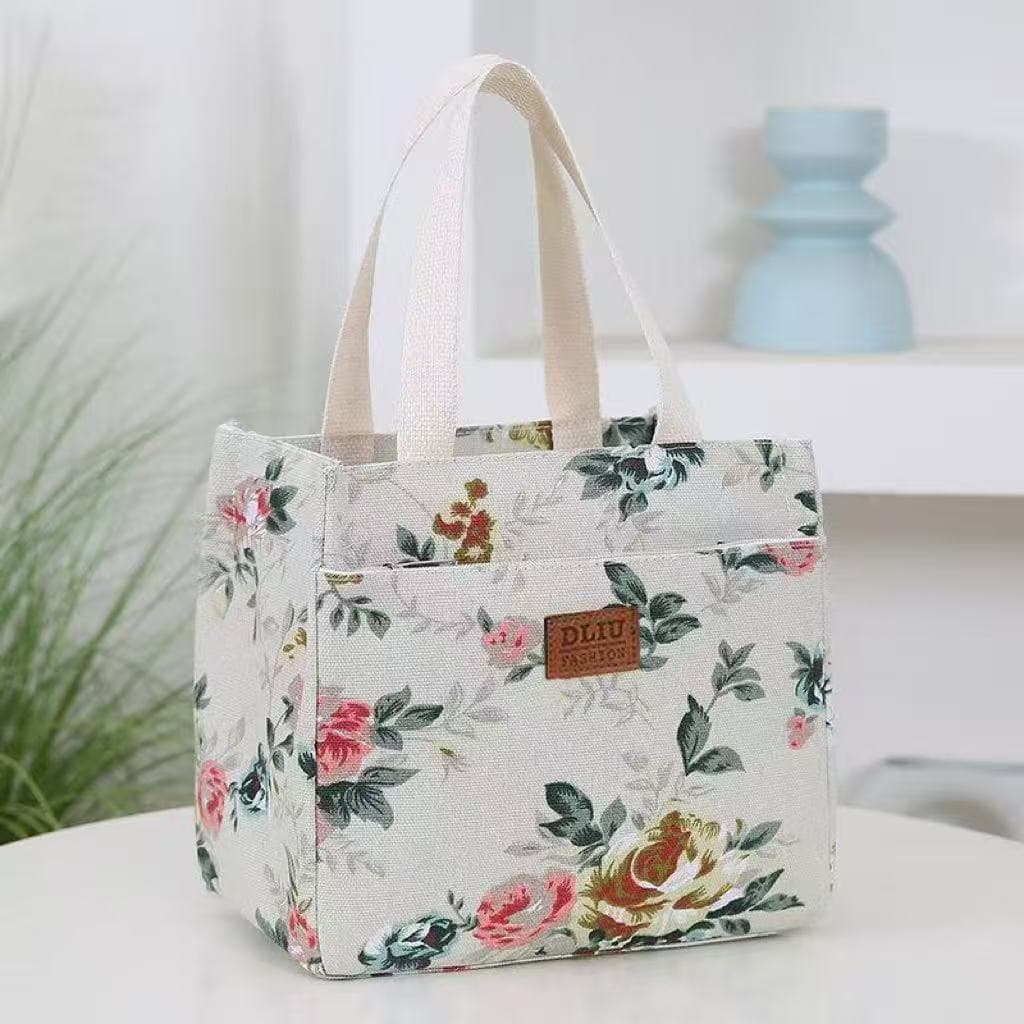 Makeup Bag for Going Out, Work Handbag, Waterproof Bag, Mom's Storage Bag, Women's Insulated Lunch Box Bag, Thickened and Oil-Proof
