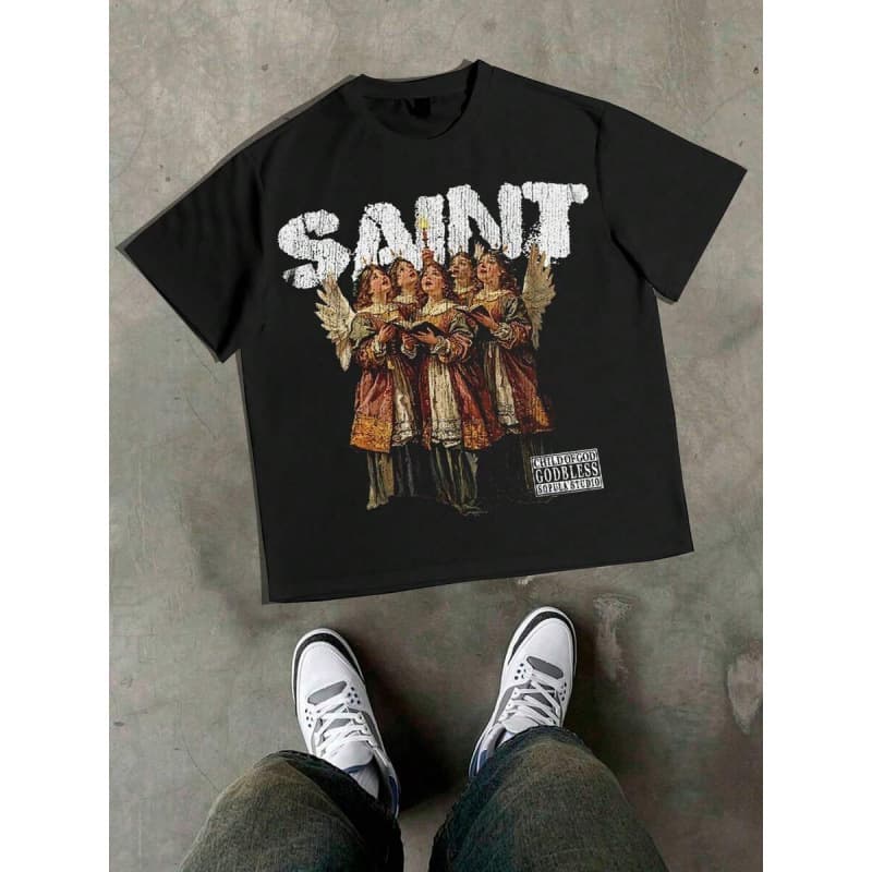 1PCS Summer Tops, Y2K Swag Tee, Heavenly Harmony: Em