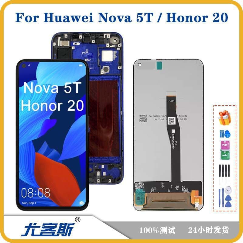 Compatible with Huawei Nova 5T LCD Screen Assembly Original Display with Touch Screen
