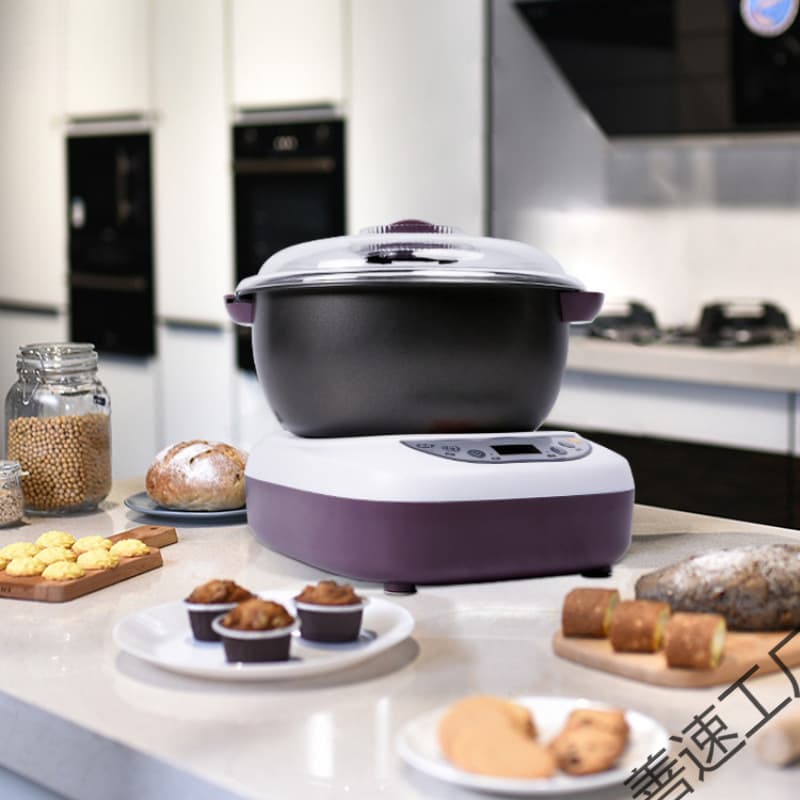 Household Automatic Dough Kneading Machine Fermentation Proofing Smart Bread Maker Blue Beige Charm Purple Other