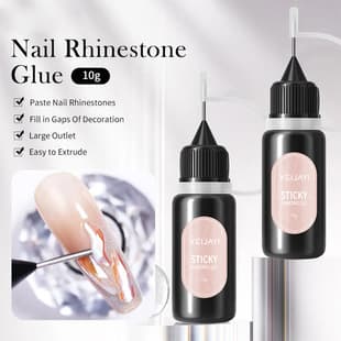 No-Wipe Edge Sealing Rhinestone Glue Popular Soft Thick Filling Gel Strong Rhinestone Glue Nail Art Glue