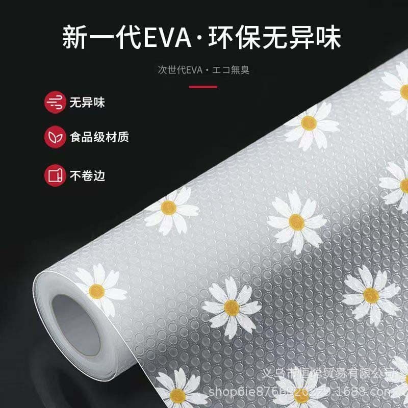 EVA Thick Printed Table Mats - Cabinet/Drawer Moisture-Proof Liner, Cut-to-Fit Kitchen Water/Oil-Resistant Pads