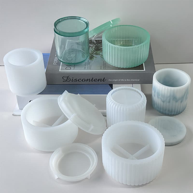 Round Storage Box Mold Silicone Mold Jewelry Storage Display DIY Crystal Epoxy Mold Multiple Styles In Stock