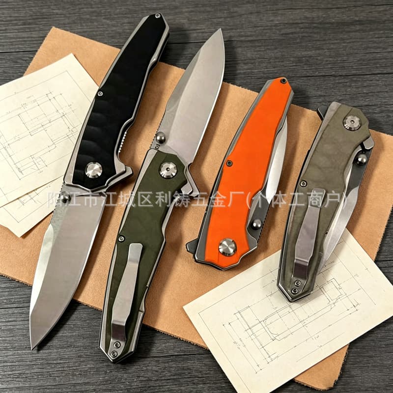 High-Quality D10 Handle Outdoor Folding Knife Portable Multi-Function Pocket Knife High Hardness EDC Sharp Camping Carry