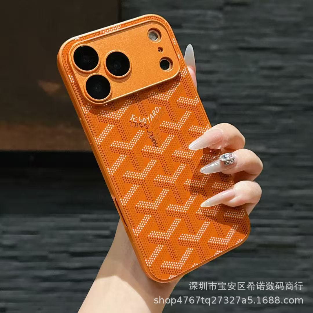 Dog Tooth Apple 17 Pro Max Phone Case 16 Pro Glass Case 15/14/13/12/11 Full Coverage Soft Shell Cover