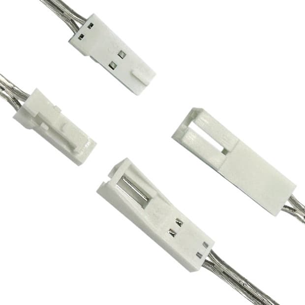 Dupont Wires Male/Female LED Closet Cabinet Strip Terminal Extension Power Cable, Dual-Row LED-Specific Power Extension