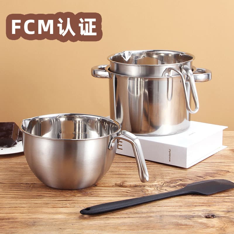 304 Stainless Steel Chocolate Melting Pot Set Butter Heating Pot Water Separation Bowl Home Use Candle Melting