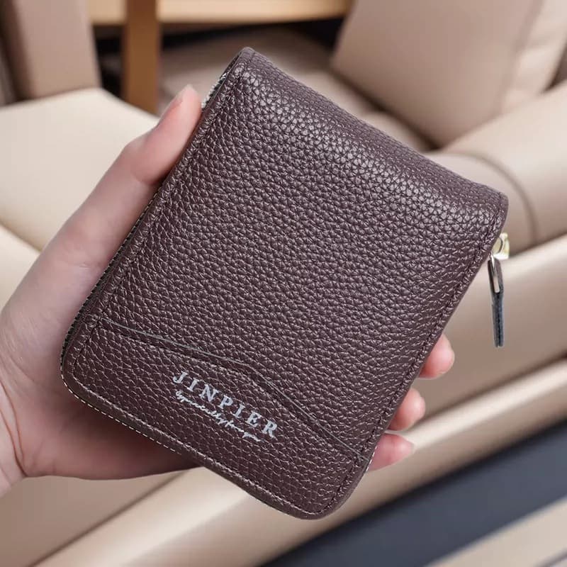 2026 New Men's Wallet PU Leather Business Men's Wallet Vertical Style Fashion Multi-Card Slot Wallet Bag Manufacturer Wholesale