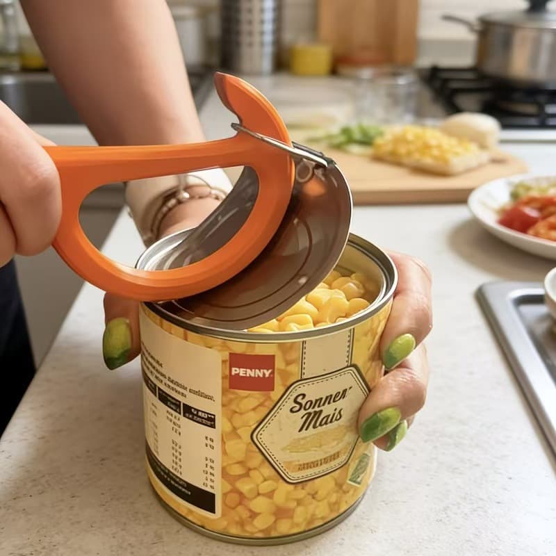 Manual Can Opener with Non-Slip Handle
