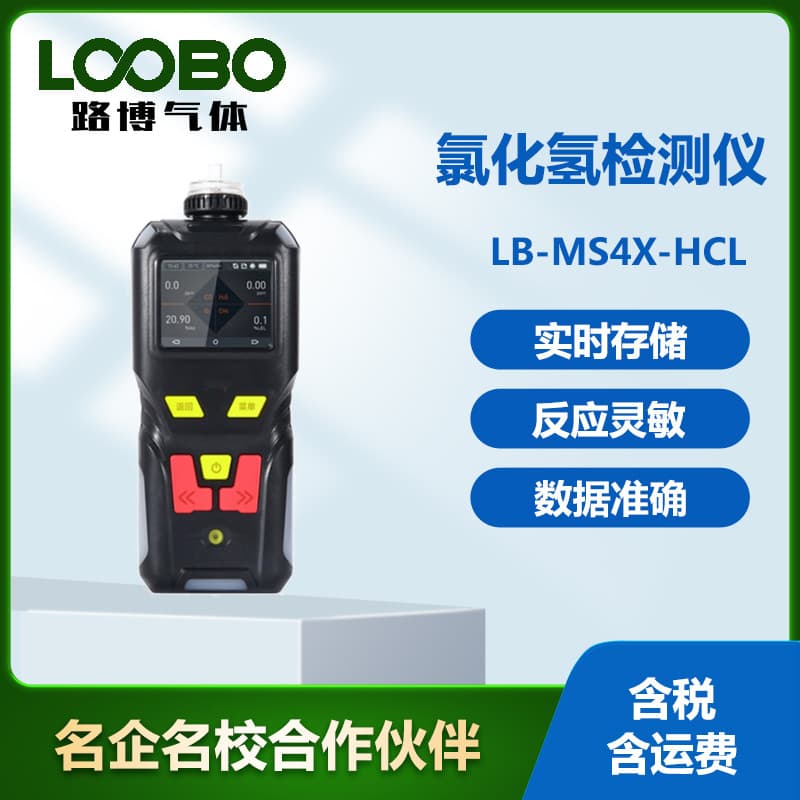Handheld Hydrogen Chloride Gas Detector, Pump-Suction Portable Hydrogen Chloride Concentration Tester Leak Detector