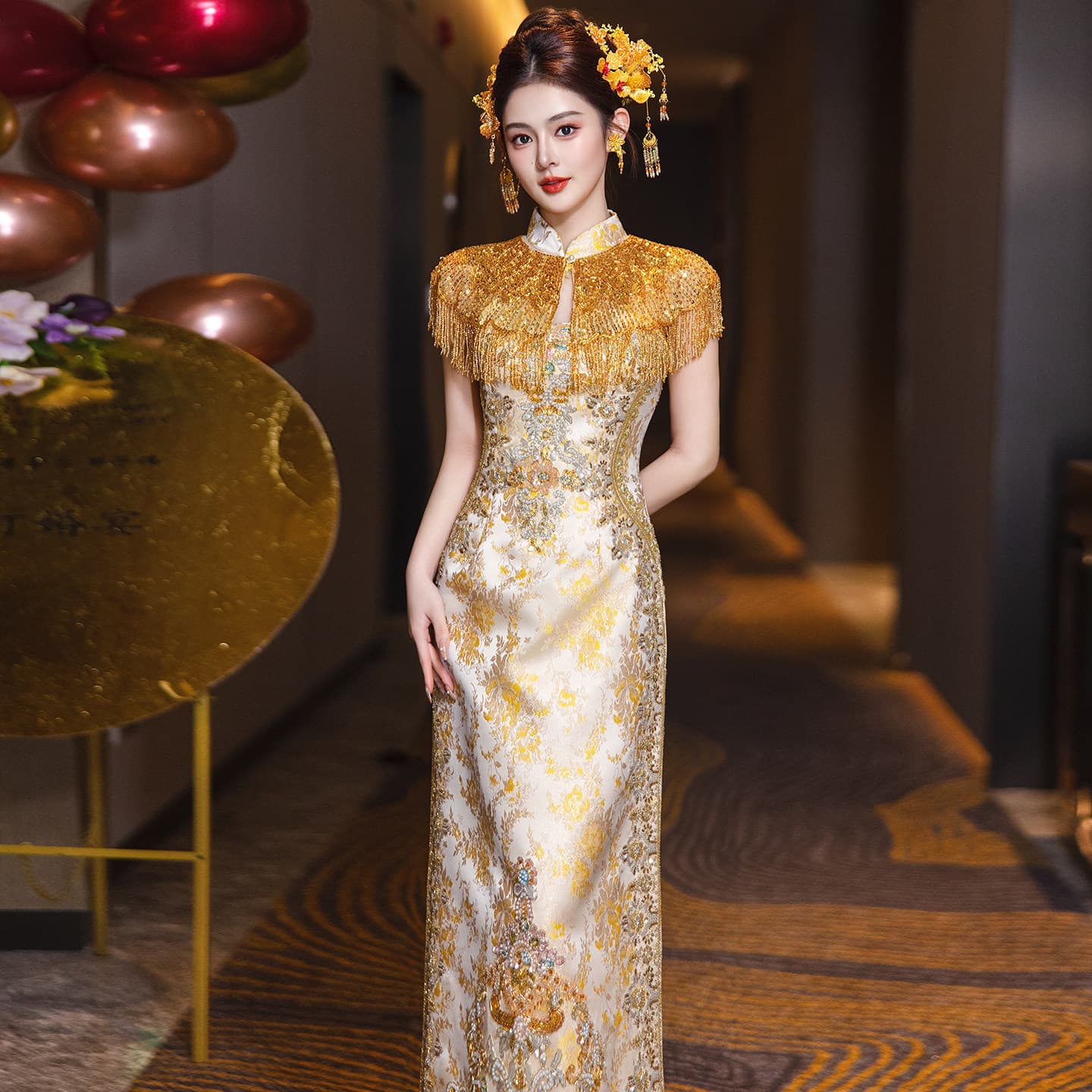 Xiuhe Dress Qipao 2026 New Model Banquet Dress Heavy-Duty Bridal Gown Chinese-Style Bride Engagement Wedding Dress with Dragon and Phoenix Design