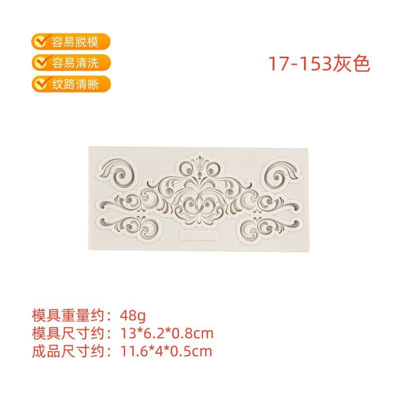 European-style Embossed Photo Frame Silicone Mold for Resin, Clay, Polymer Clay, Fondant, Chocolate, Dry Mousse, and Baking Decoration
