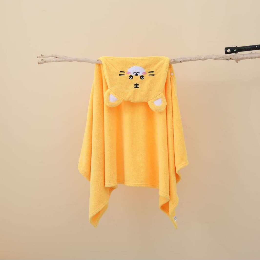 Coral Fleece Children's Cape Towel, Newborn Bath Wrap Square Baby Swaddle, Factory Direct