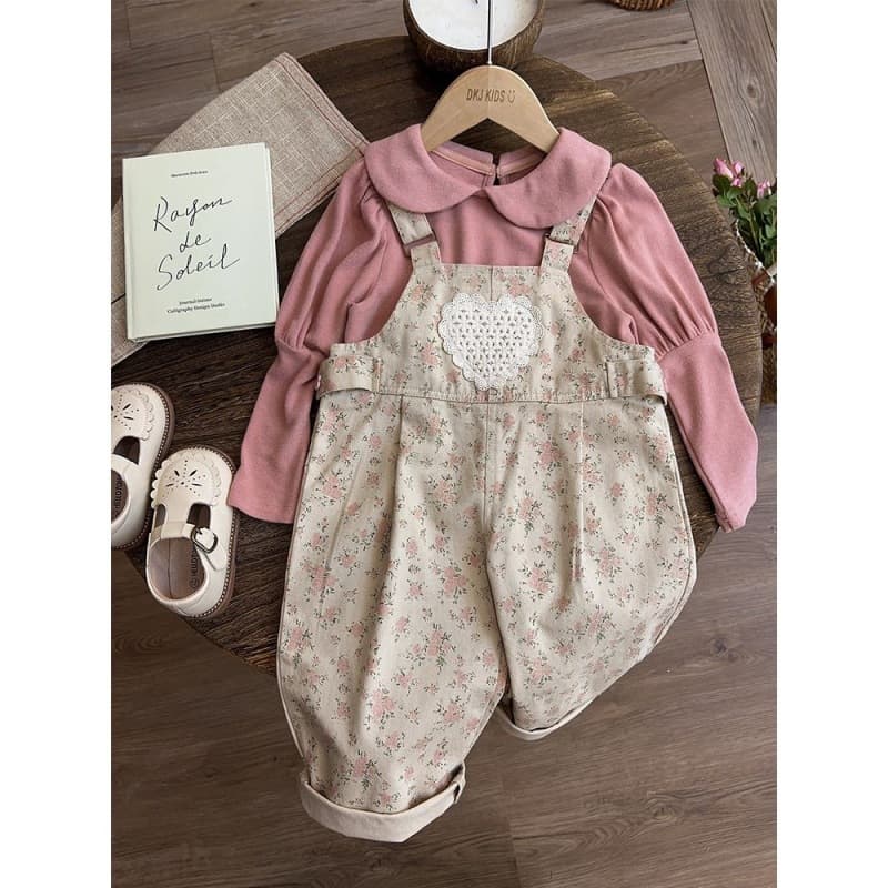Girls Overalls 2026 Spring New Baby Girls Pants Spring Autumn Kids Floral Stylish