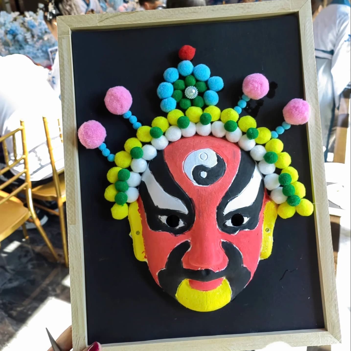 3D Sticker Painting Kit for Peking Opera Mask, Non-Heritage Cultural Activity Material