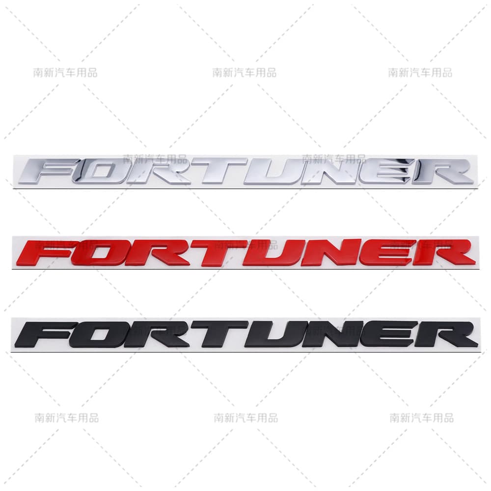 Suitable for Runner Crossover FORTUNER Modification Cover English Letter Car Label Sticker Car Head and Tail Box Label
