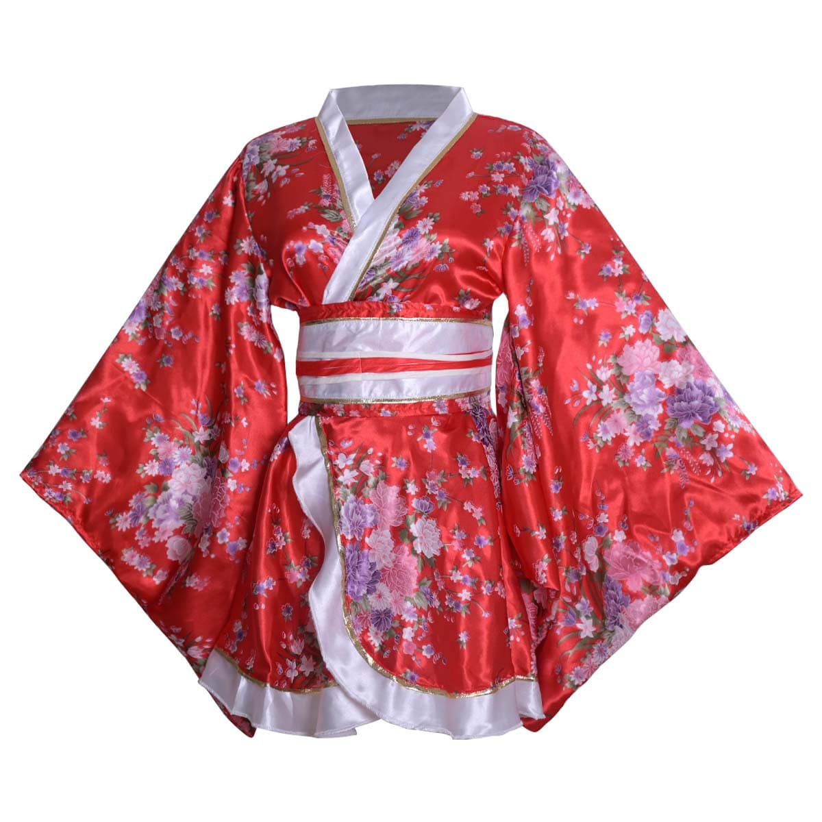 Women's Kimono Short Japanese Style Printed Modified Yukata Stage Performance Costume Cosplay Export One-Piece