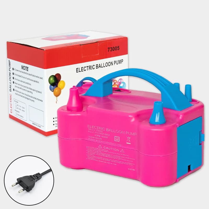 73005 Electric Air Pump Electric Inflator Classic Dual-Nozzle Air Pump Amazon Cross-Border Balloon Machine
