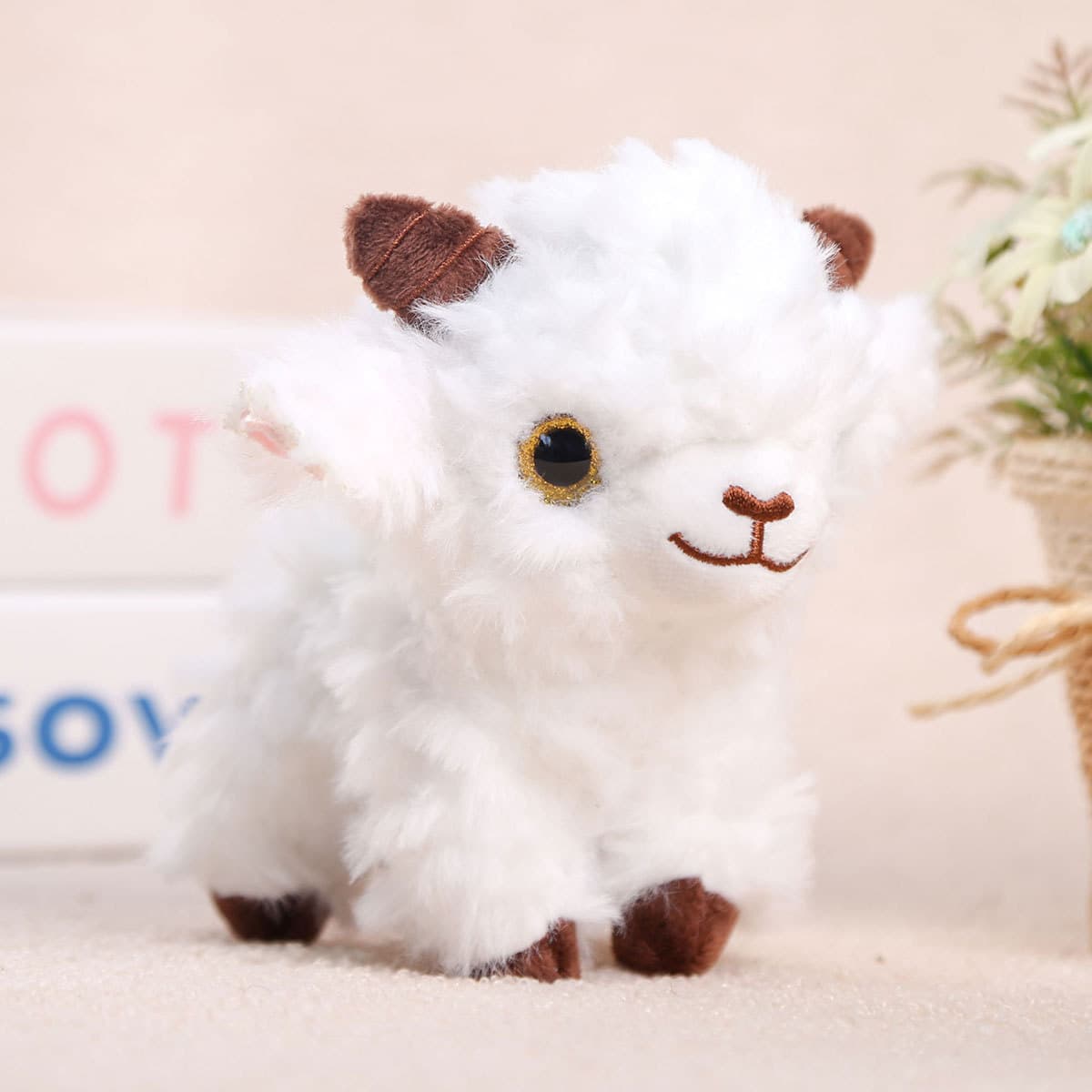 Xinjiang Little Sheep Plush Ornament Souvenir Doll Simulation Toy Stuffed Animal Bag Keychain