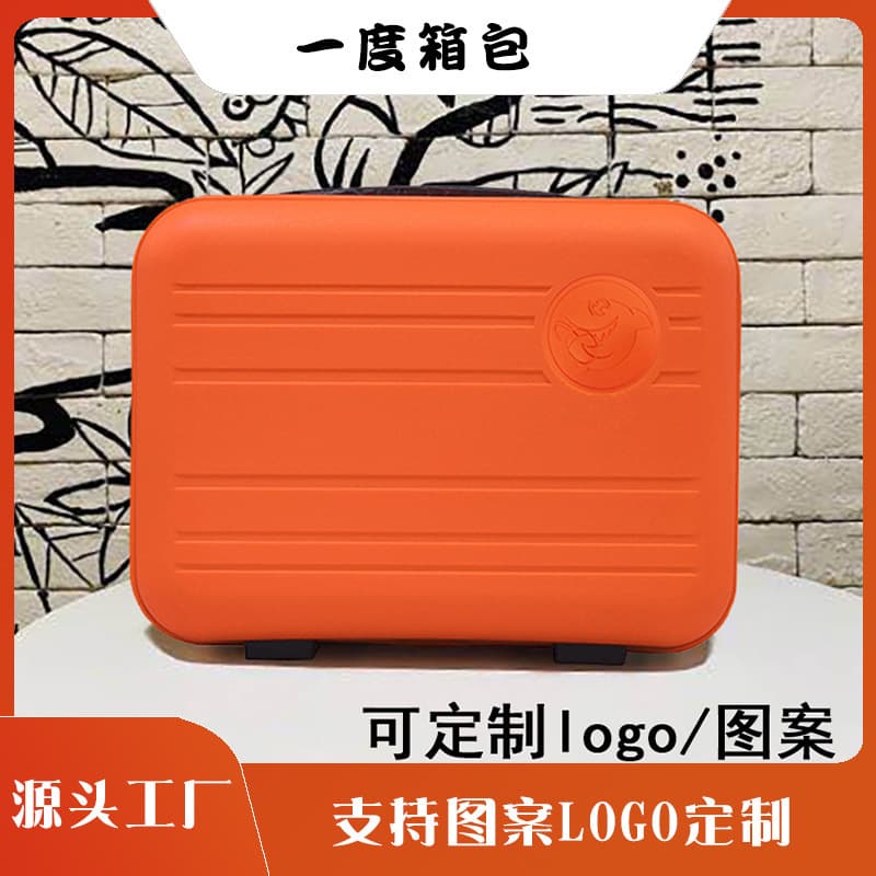 Factory wholesale 14-inch travel hand carry case, mini makeup case, portable multifunctional carry-on luggage with custom logo printing