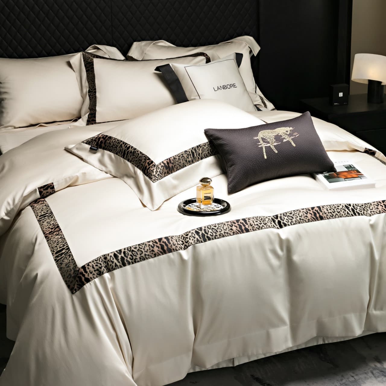 Luxury Pure Cotton 140-Thread Count Sea Island Cotton Pima Cotton Long-Staple Cotton Jacquard Bedding Set