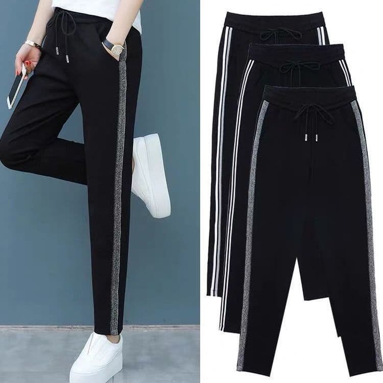 New style sweatpants large size loose slimming Korean style fashionable high waist casual pants spring and autumn women's clothing