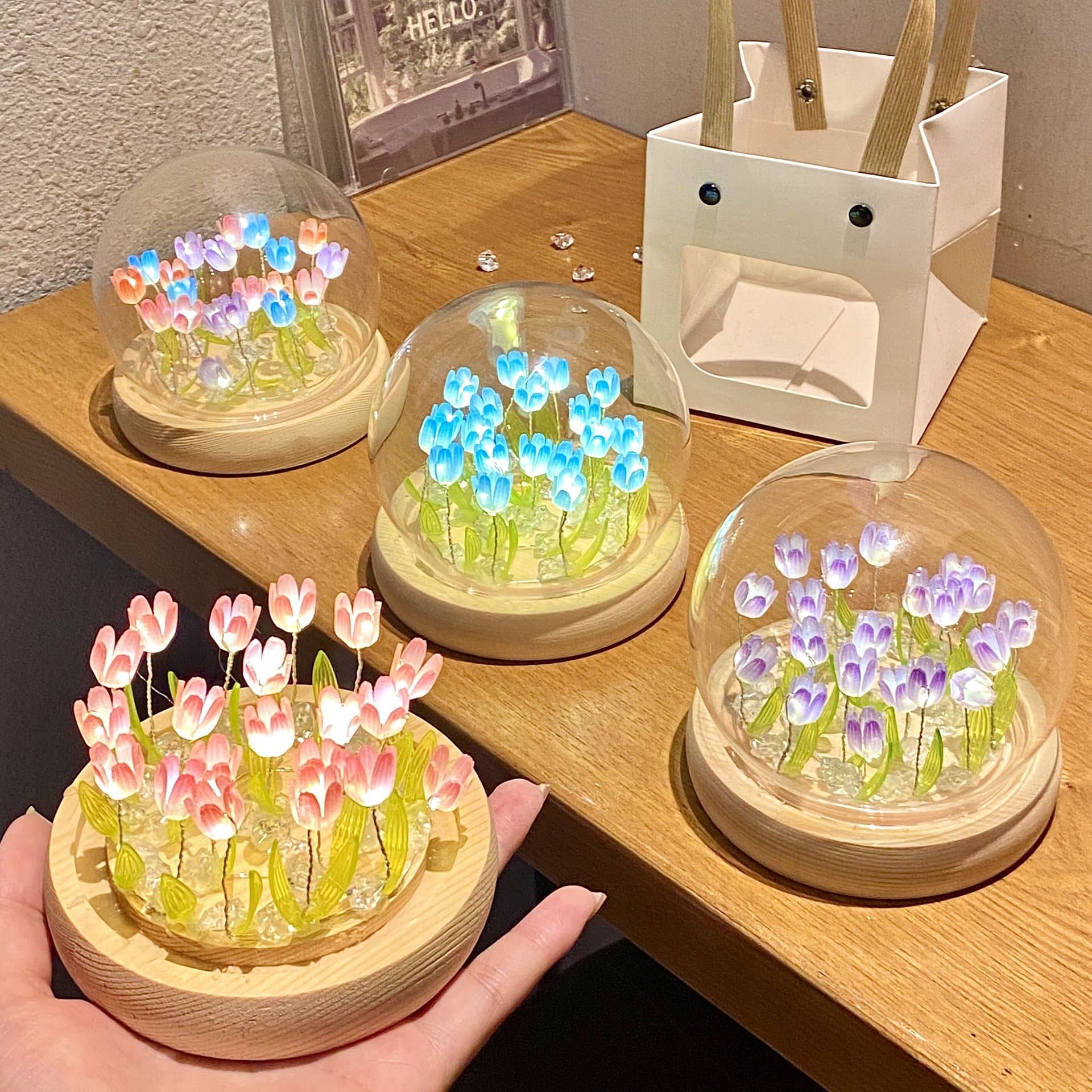 Viral 2026 Tulip Flower Field Night Light DIY Kit Birthday Gift for Women