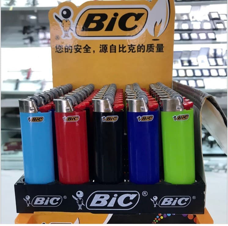 French brand flint grinding wheel j6 lighter BIC bick plastic disposable gas lighter