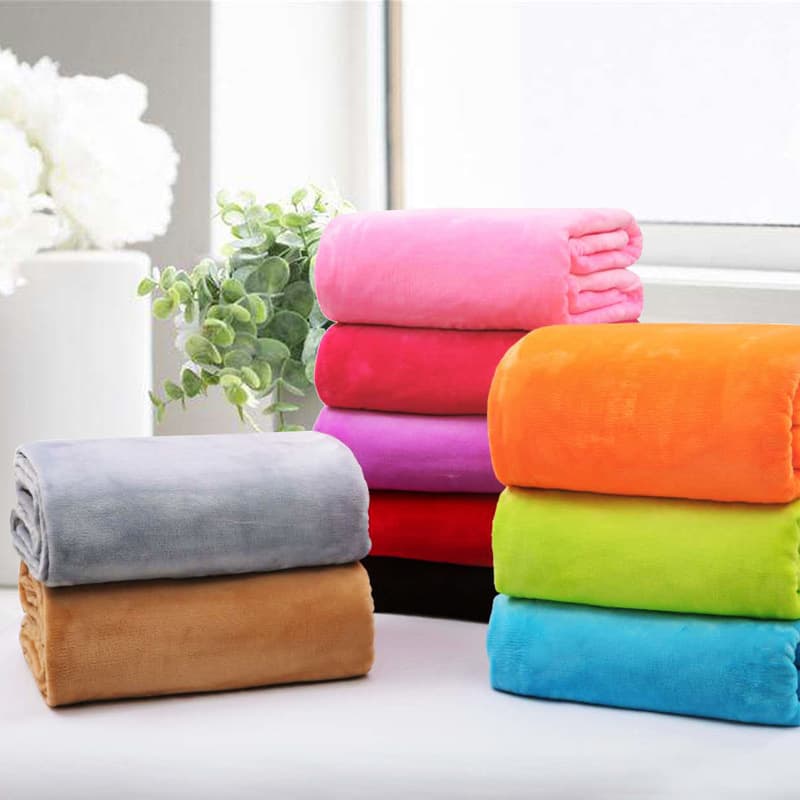 Small blanket winter coral fleece blanket flannel single/double bed sheet thickened female student dormitory quilt nap cover