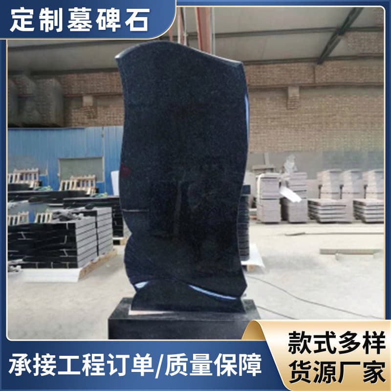 Factory supply of traditional burial headstones for cemeteries and graveyards with fine carvings, various sizes available, and high-quality stone materials
