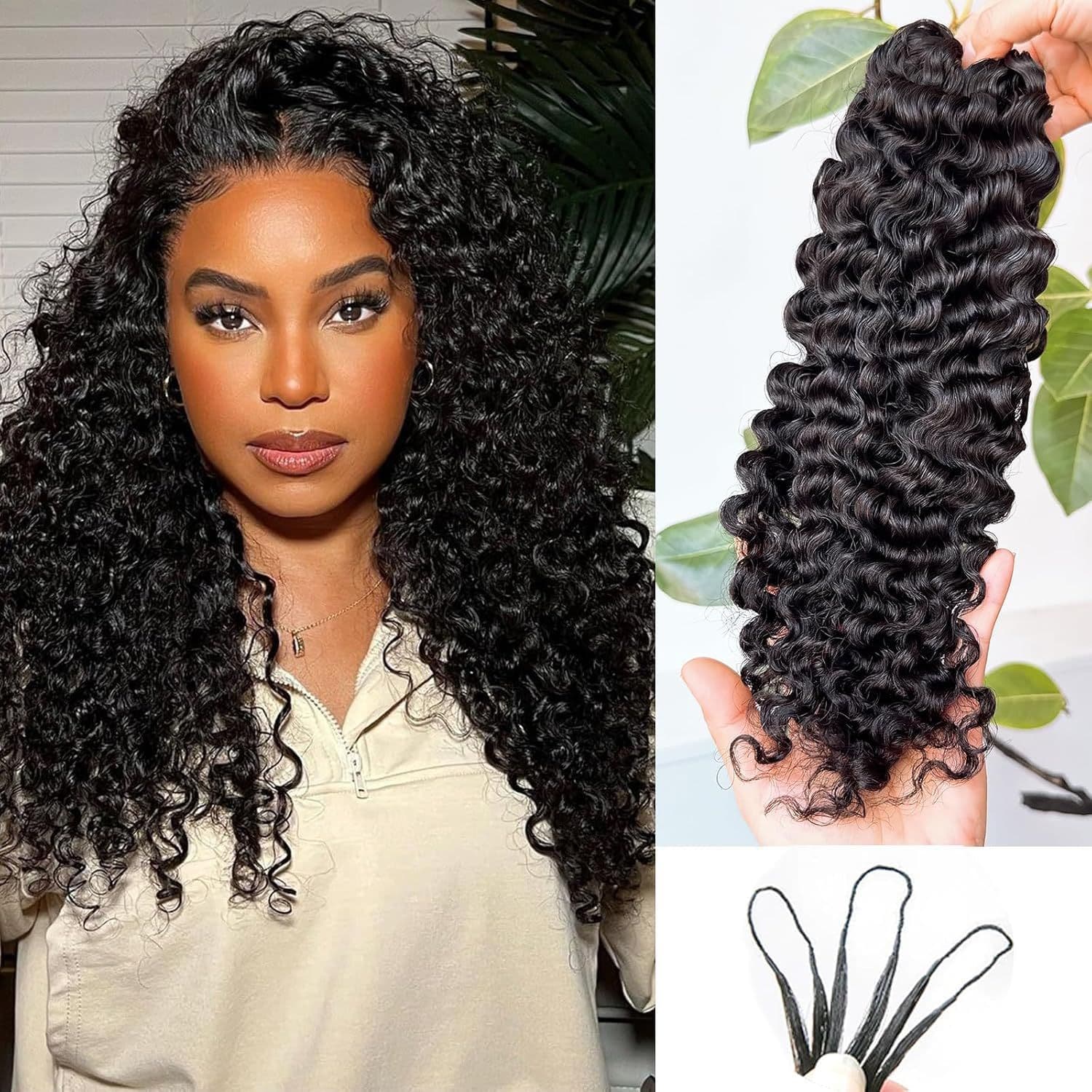 Real Human Hair Crochet Feather Hair Extensions, Heatable and Dyeable Feather Hair Extensions