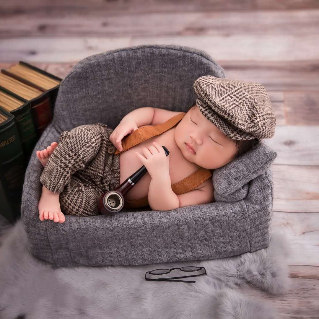 Newborn Baby Photography Outfit Overalls Set for Studio Props Kids Clothing Wholesale