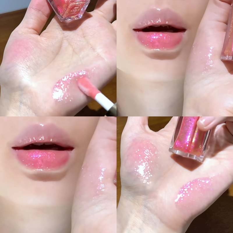 Lip Gloss Plumping Shine Non-Stick Cup Mermaid Glacier Siena Aurora Prism Chameleon Lip Glaze Cross-border