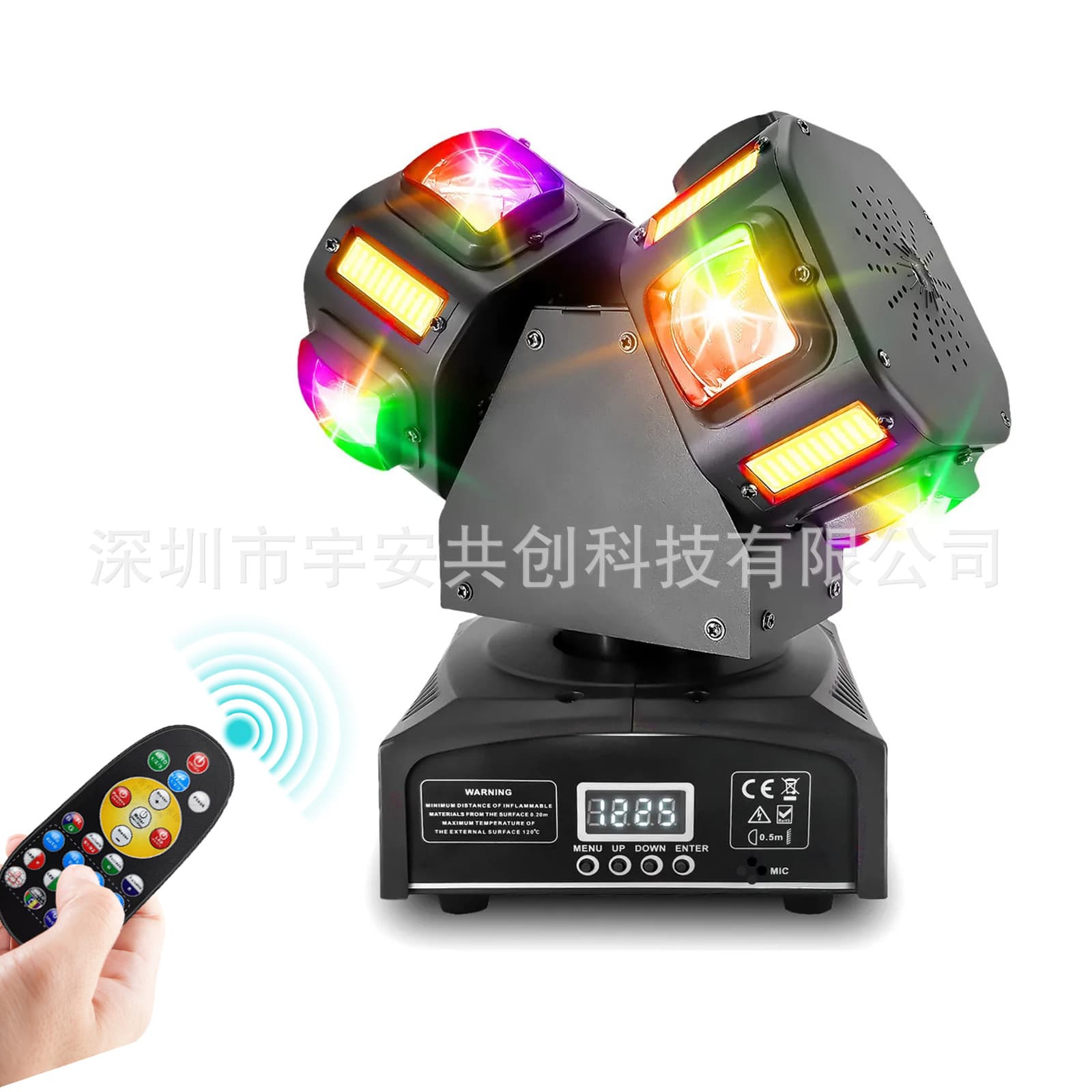 Moving Head Beam Laser Strobe Pattern Stage Light, Infinite Rotation, KTV Bar Disco Light