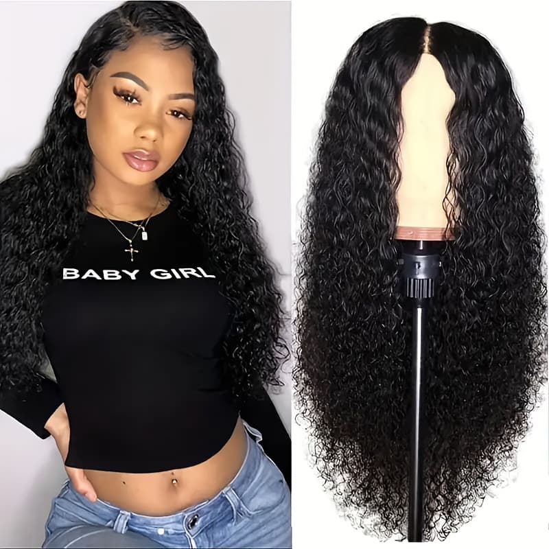 26inch Curly Hair, Long Loose Deep Wave Front Hair for Black Women Synthetic Natural Curly Hair Replacement Hair
