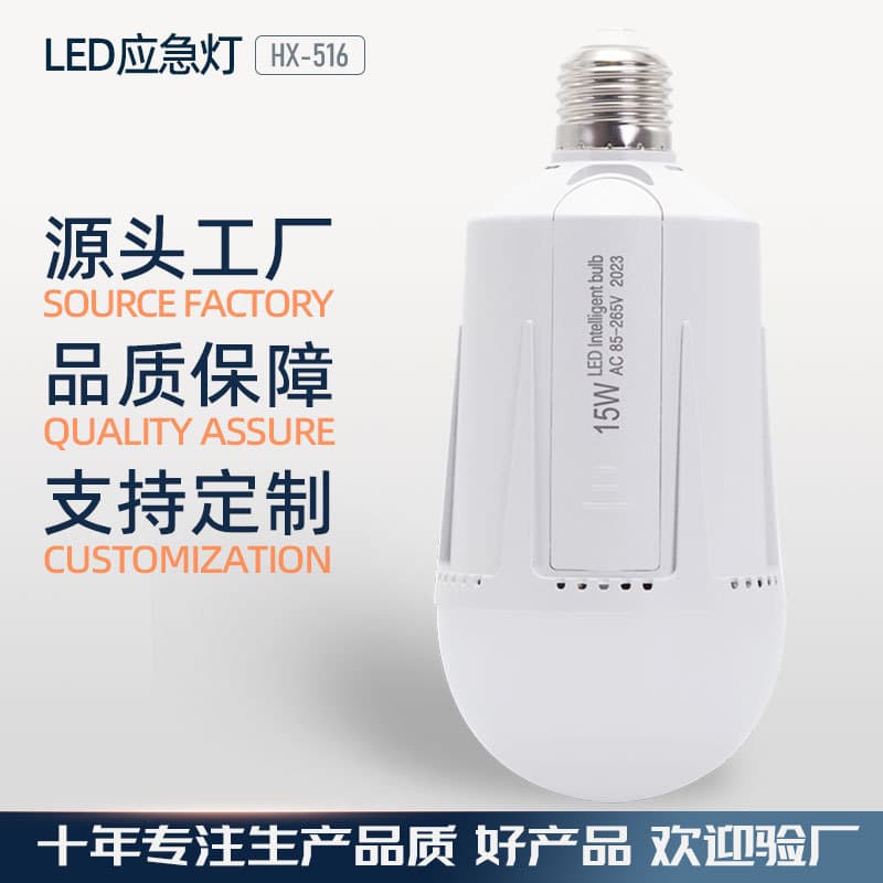 LED light bulb plug-in dual battery home camping rechargeable outdoor emergency bulb emergency light