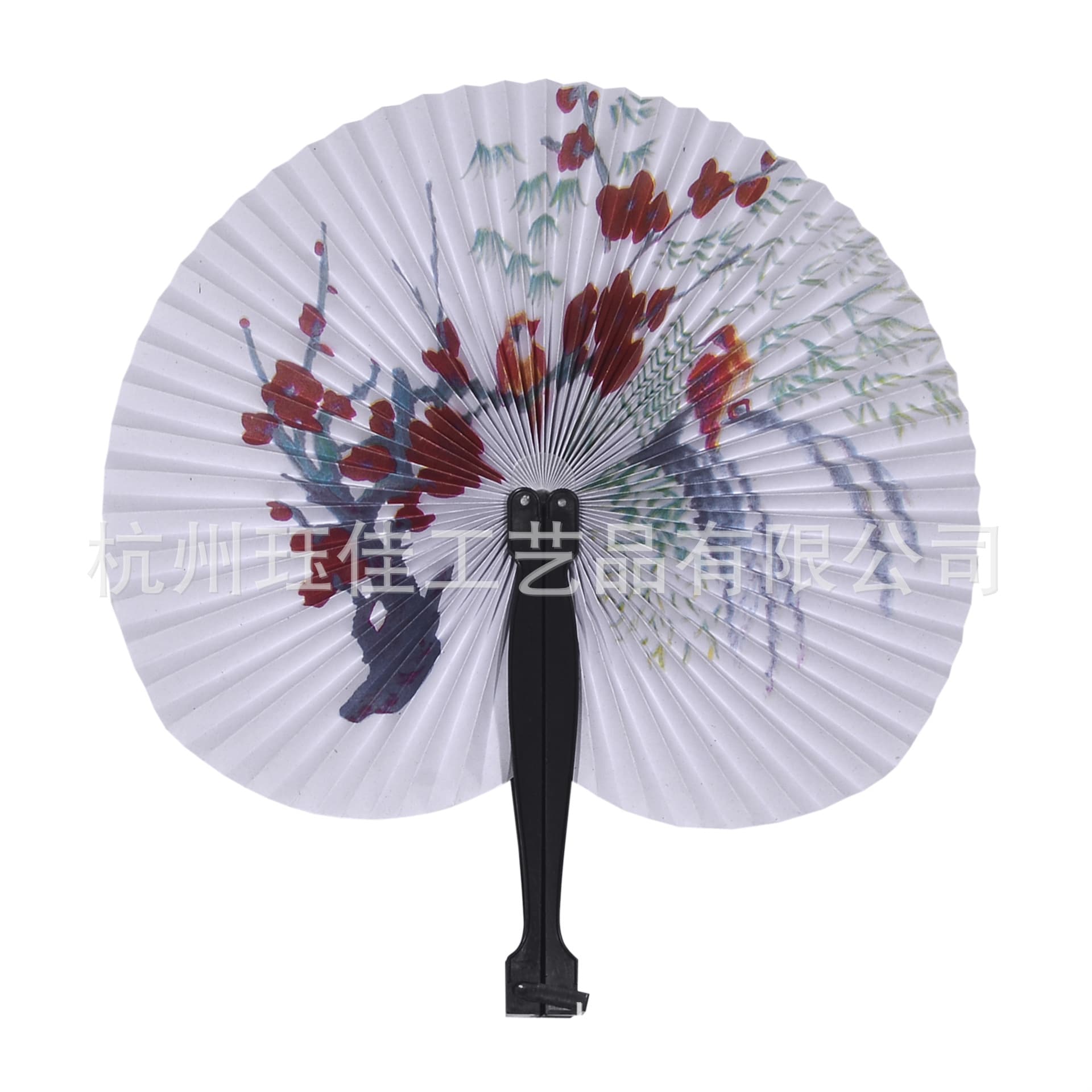 Chinese style round paper fan folding fan advertising fan logo travel fan round fan travel fan small round fan