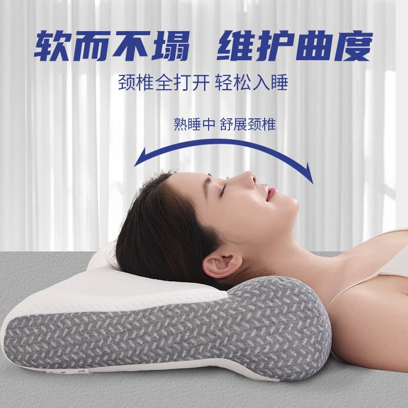 Anti-traction Pillow for Cervical Spine, Pillow Core for Sleep Aid, Massage Adult Pillow, Non-Sagging, Home Use Pillow for Adults