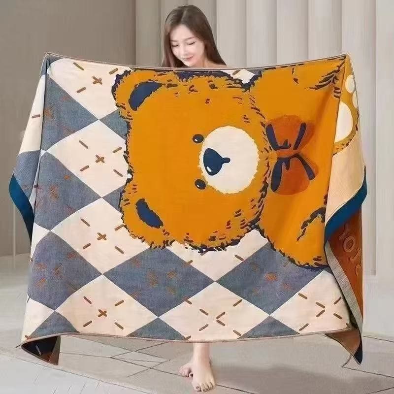 Gauze Bath Towel for Men and Women, Extra Large, Quick-Dry, Sofa Bathing Warmth Blanket, Shawl, Small Throw Blanket